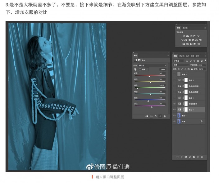 调色方法，用Photoshop中的渐变映射给人物调色