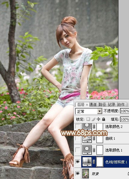 ps可爱的平胸美女