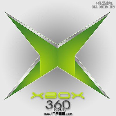 用ps制作Xbox360 Logo