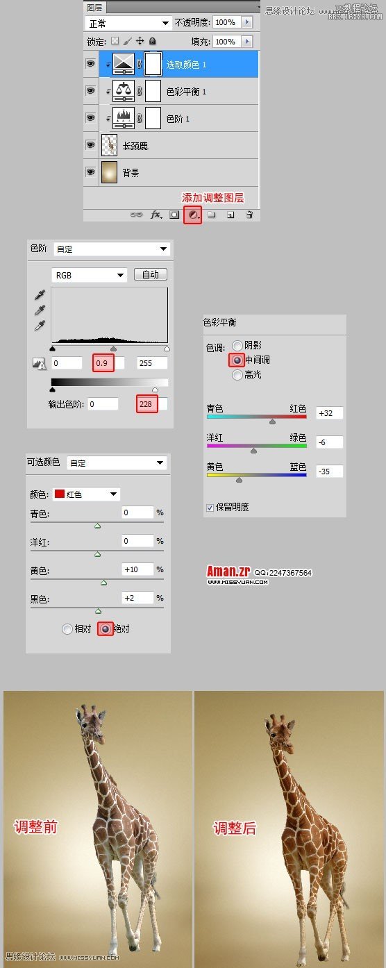 ps恶搞合成会熨衣服的长颈鹿