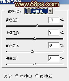 ps处理竹林婚纱照片粉嫩的黄青色