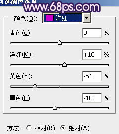 ps调出草地MM图片柔和紫红色