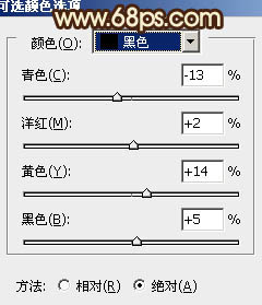 ps调出树林MM图片甜美的青褐色