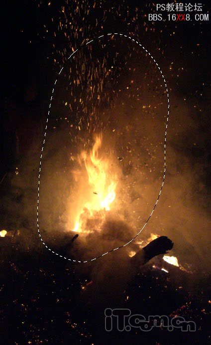 PS合成非常震撼的火山噴發字