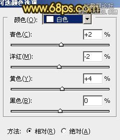 ps處理樹林寫真人物圖片柔和的紅褐色