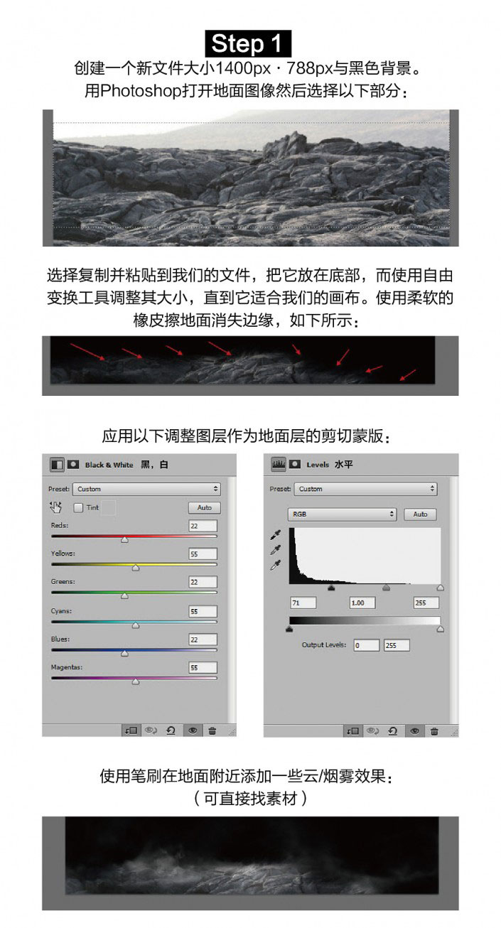 海報制作，用Photoshop制作具有沖擊力的月球人臉海報