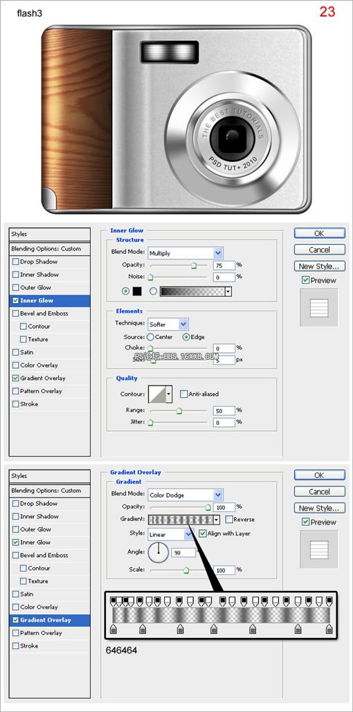 Photoshop CS3鼠绘教程:数码相机