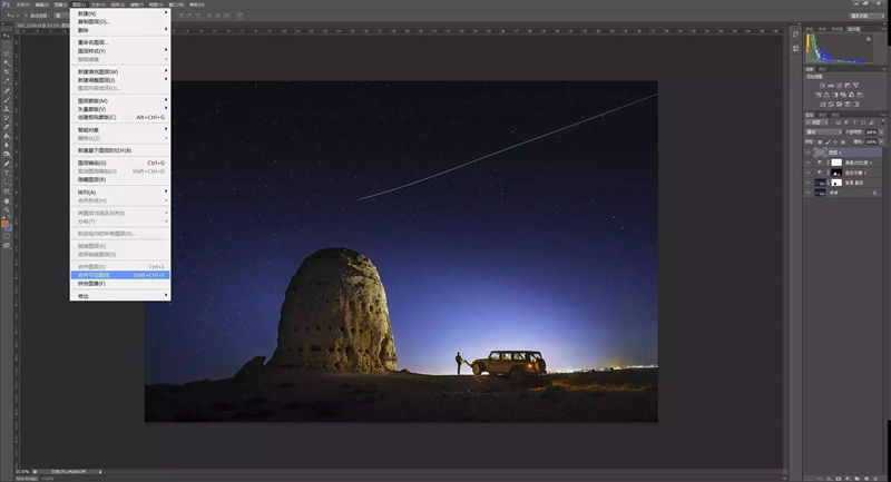 夜空照片，星空风景照片后期实例