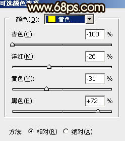 霞光效果，調出濃郁的黃褐色霞光效果教程