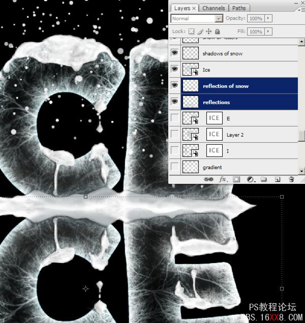 Photoshop教程:設計超酷的冰雪字效果