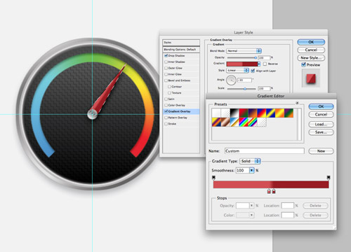 ps精美的圓形儀表指針圖標制作教程