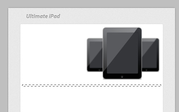 PS設計一個干凈的蘋果iPad產品網站網