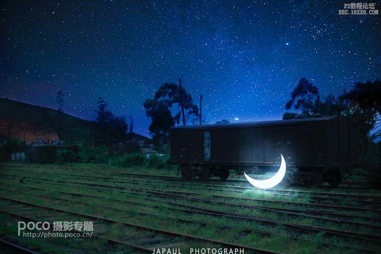 ps白天變黑夜:星空效果教程