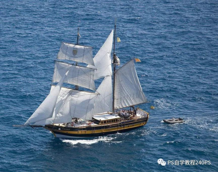 奇幻合成，合成書本上面的航海冒險旅行場景