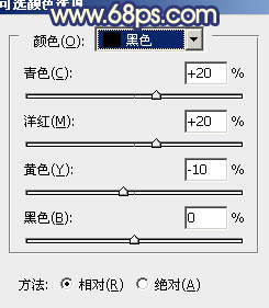 ps处理外景人物图片时尚的淡调蓝紫色