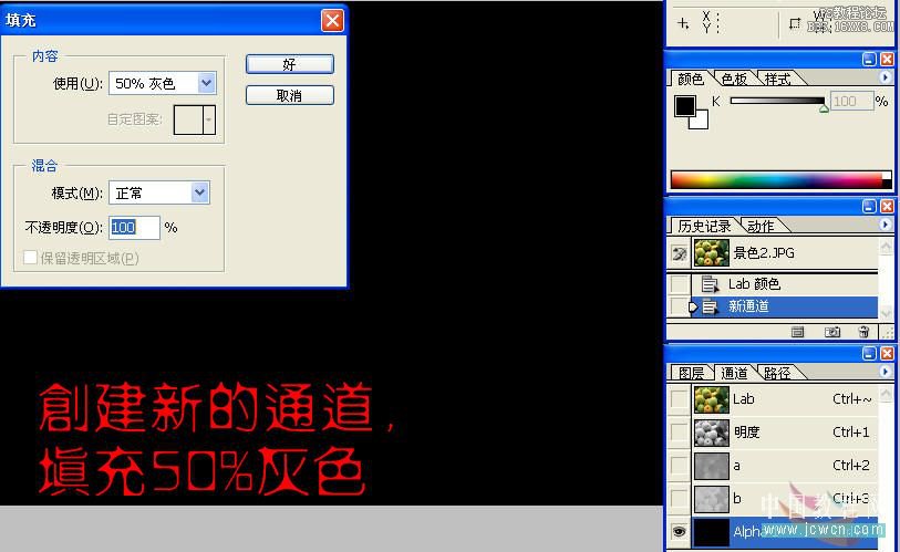 ps中Lab模式调色理论详细介绍