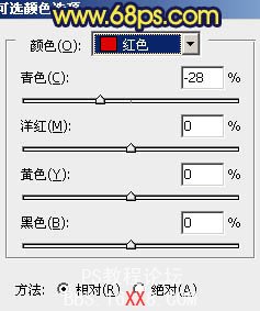 Photoshop给湖面图片加上漂亮的朝霞色