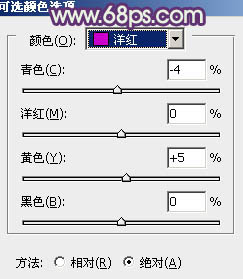 ps打造非主流橙紫色MM效果教程