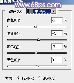 ps調非主流草地短裙美女教程