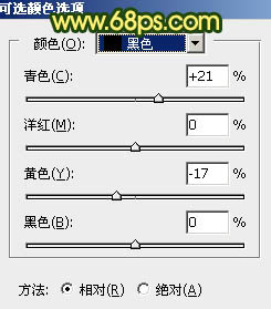 黃色調，調出黃褐色人像照片