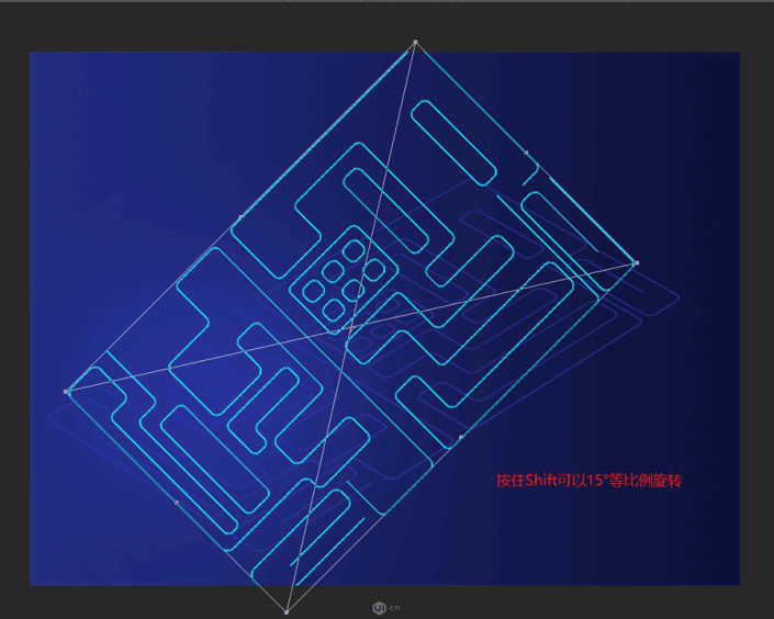 插画制作，用PS制作科技感爆棚的立体感插画