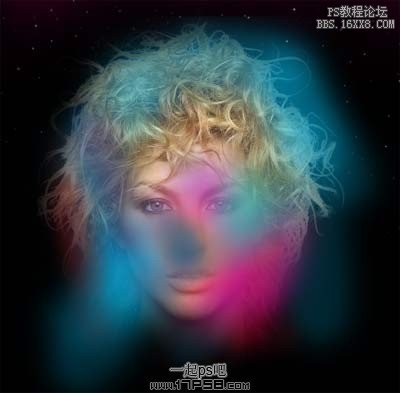 psCS5教程-宇宙抽象美女