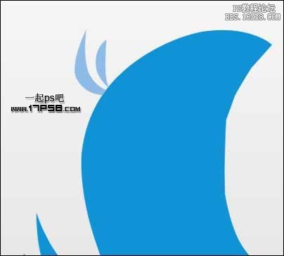 用ps绘制twitter小鸟logo