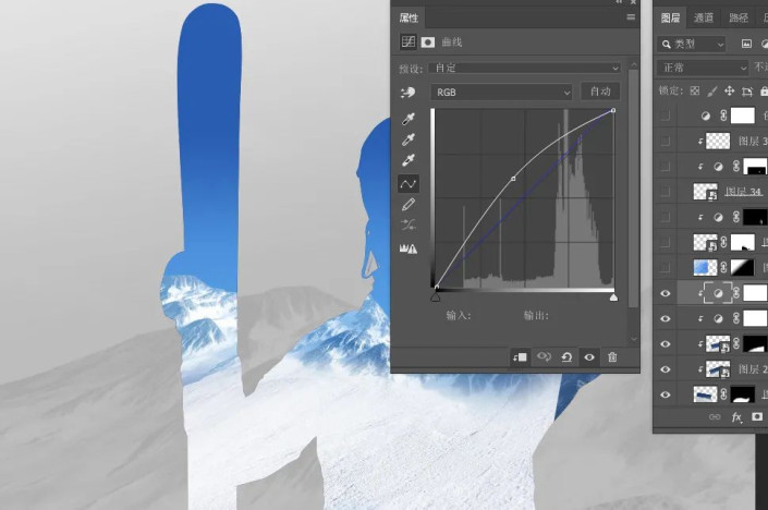 海報制作，制作一張谷愛凌霸氣冬奧會滑雪海報