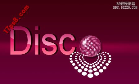 用ps制作DISco风格logo