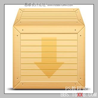 Photoshop教程:设计一个漂亮的3D木箱