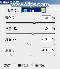 ps青红甜美色非主流调色教程