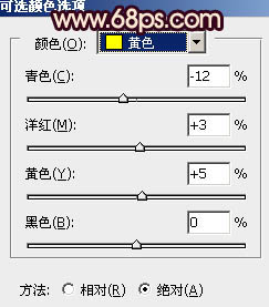 ps给室内人物图片增加淡淡的青黄色