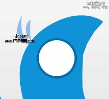 用ps绘制twitter小鸟logo