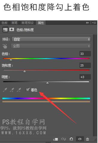 金色效果，用PS把人像調成高級的玫瑰金色