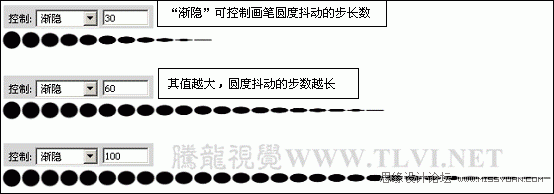 ps新手教程：解析画笔工具中的形状动态