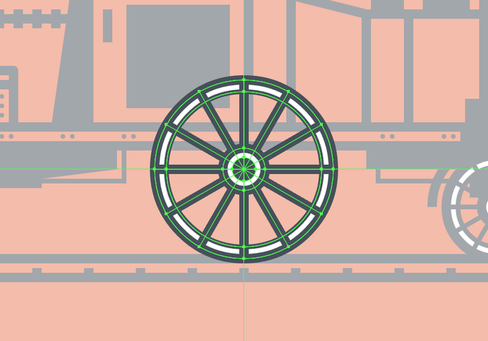 插圖制作，用PS制作復古風格的火車插圖