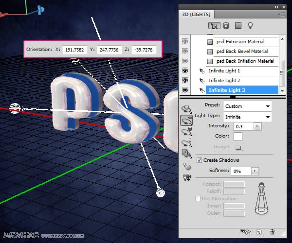 ps制作塑料效果的立体字教程