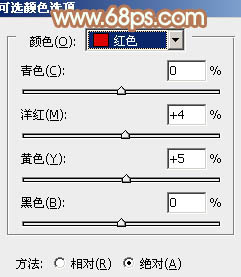 ps給偏暗的外景圖片加上精美的粉褐色