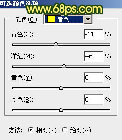 黄色调，调出黄褐色人像照片