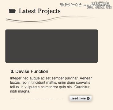 ps黑色风格网页模板