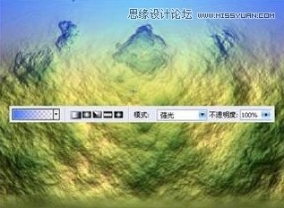 ps使用滤镜制作真实的崇山峻岭岩石效果