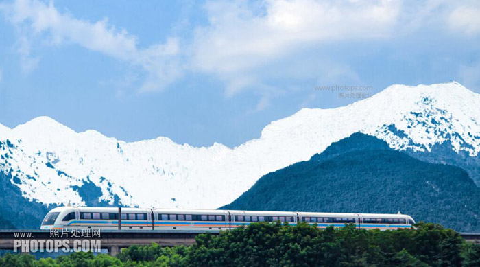 冰雪效果，教你給山峰做冰雪效果
