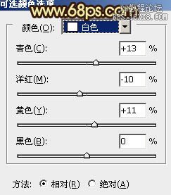 ps处理树林模特图片柔和的青褐色