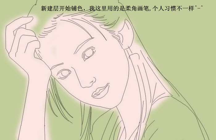 PS鼠绘清纯的小说封面美女