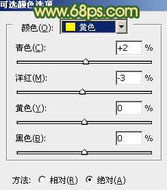 ps調出樹木邊的MM圖片純美的黃綠色