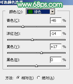 甜美色調，ps調出粉嫩的春綠色調教程