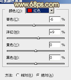 ps給草地MM圖片添加柔和的粉黃色