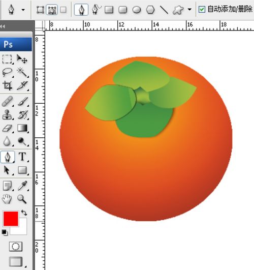 ps绘制艺术鲜橘子