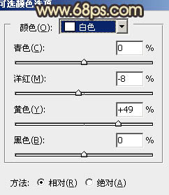 ps處理公園美女圖片甜美的黃褐色