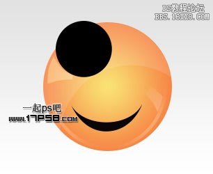 用ps制作高光卡通笑脸logo